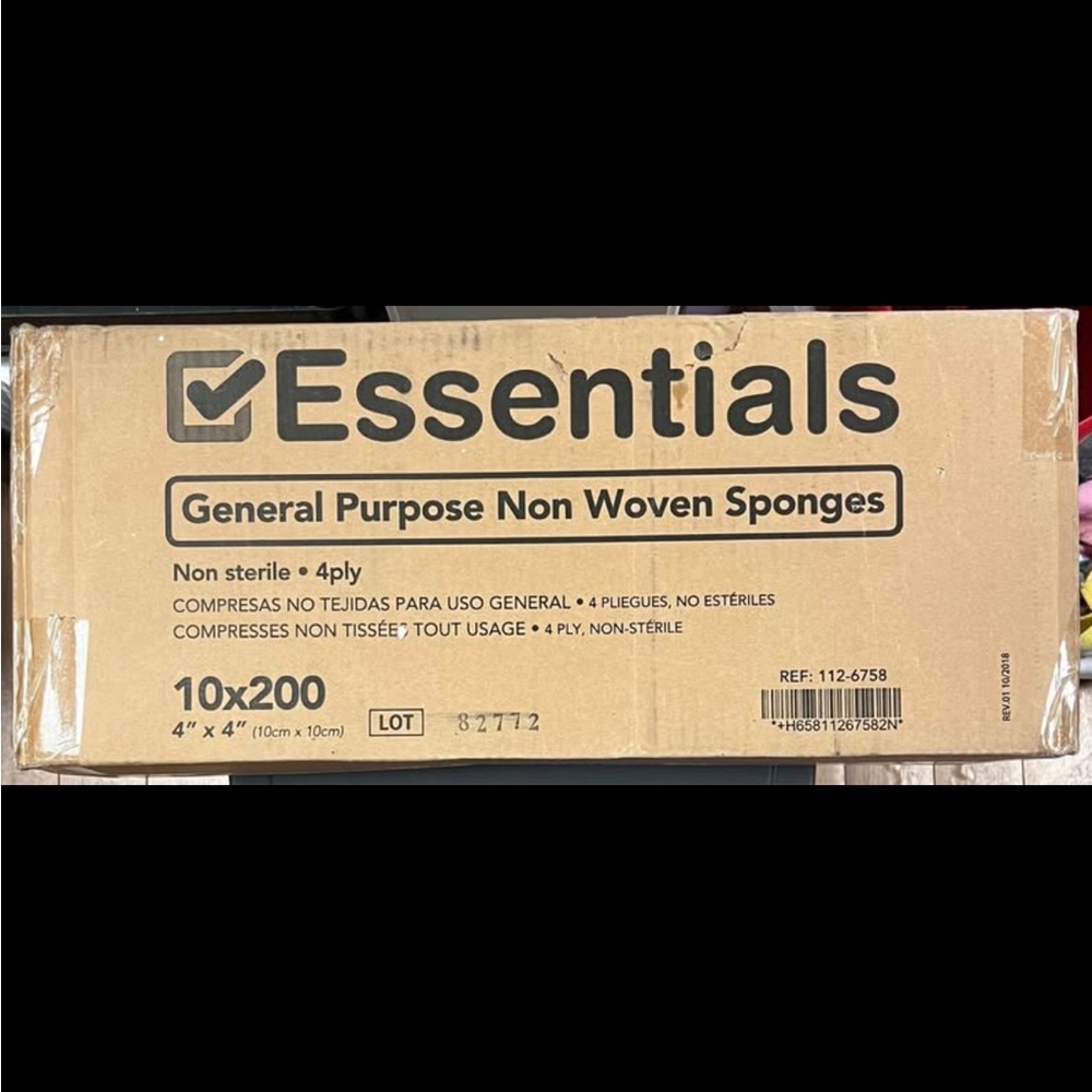 Essentials General Purpose Non Woven Sponges - Brown